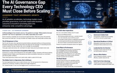The AI Governance Gap Every Technology CEO Must Close Before Scaling